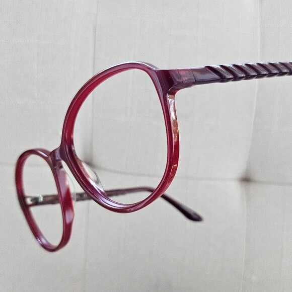 Elle Women Eyeglasses EL14917 RD Burgundy Semi Oval Frames 58-16-140 - Picture 1 of 16
